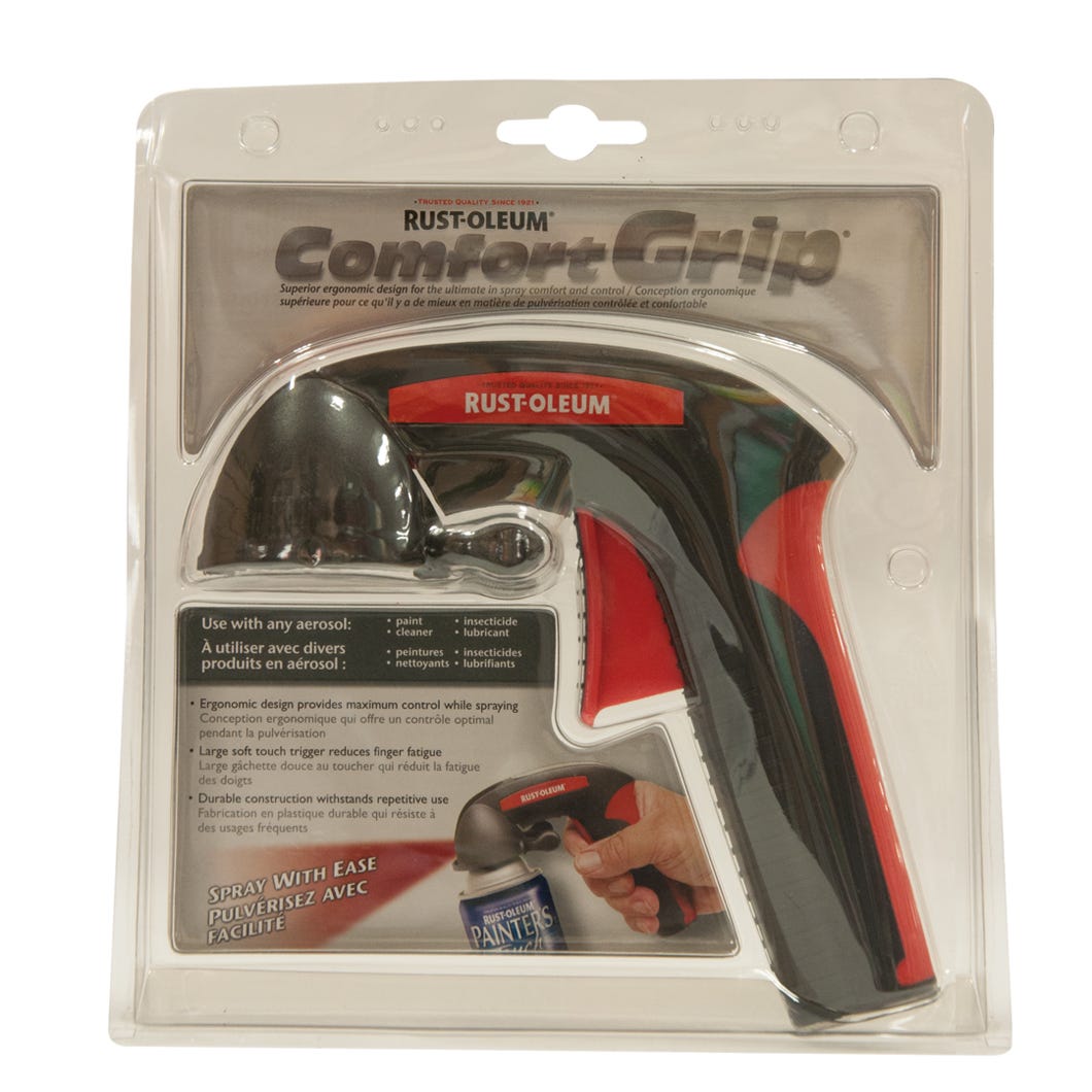 Spray can grip handle for aerosol paint