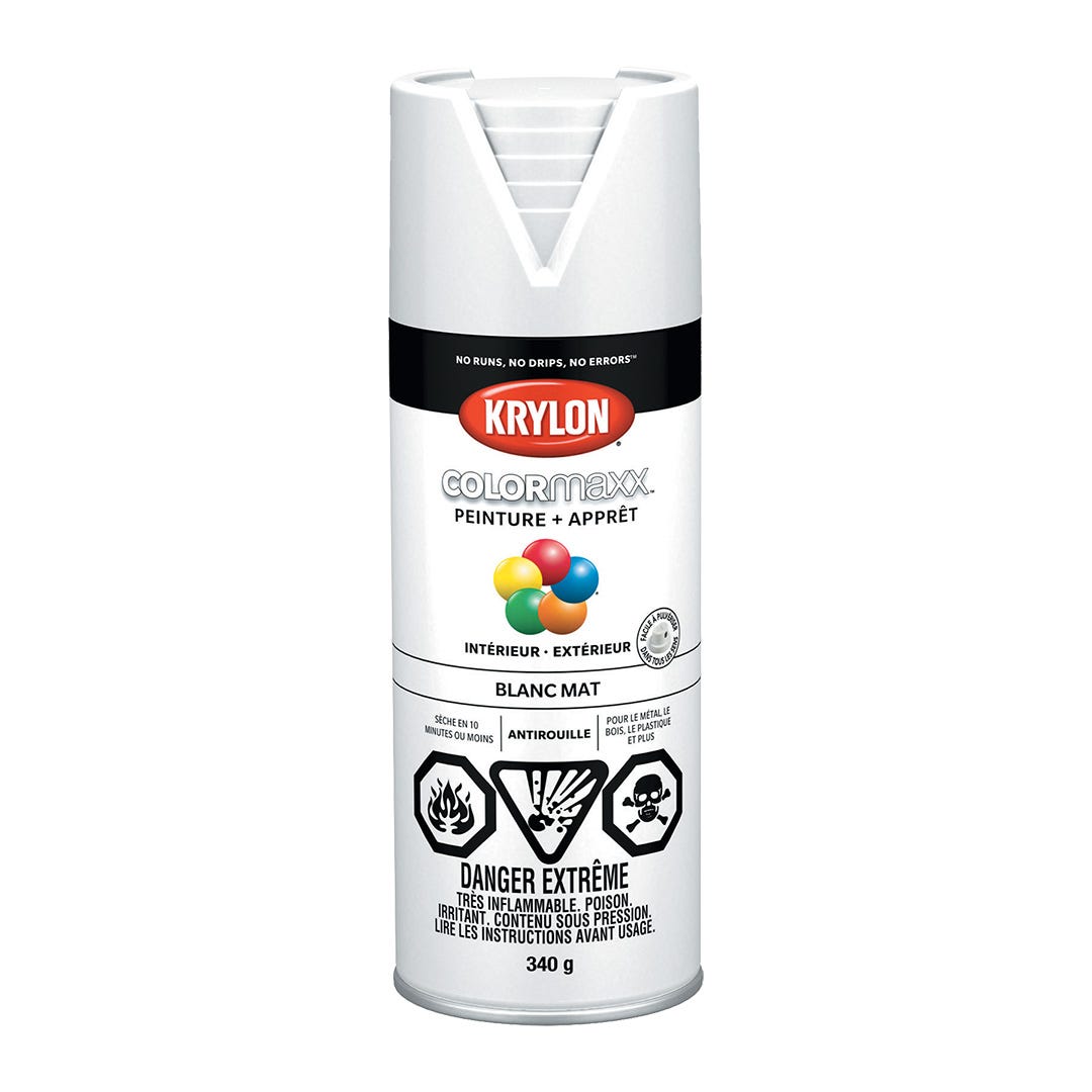 Spray Paint, Flat White, 340 g