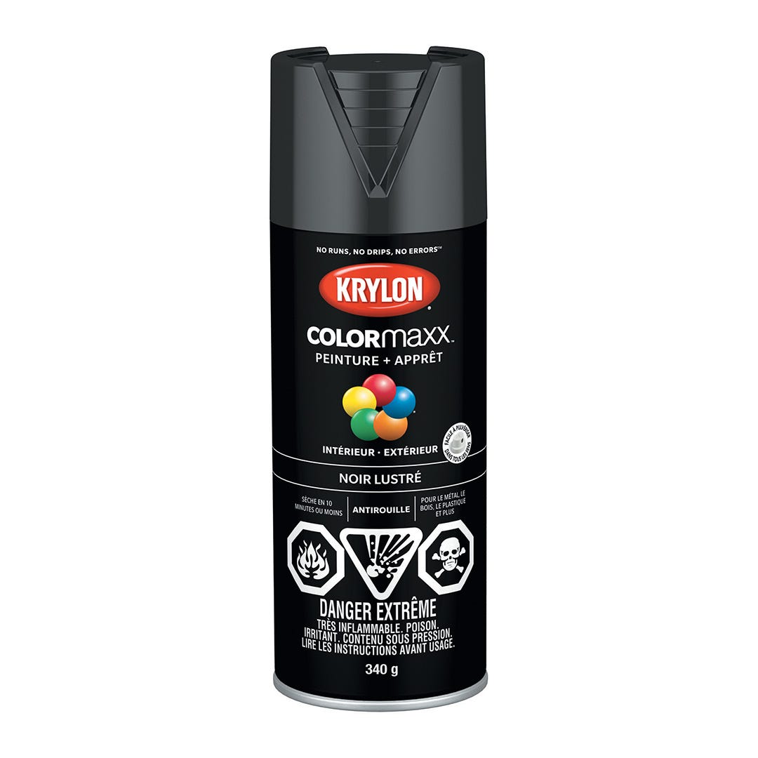 Spray Paint, Gloss Black, 340 g