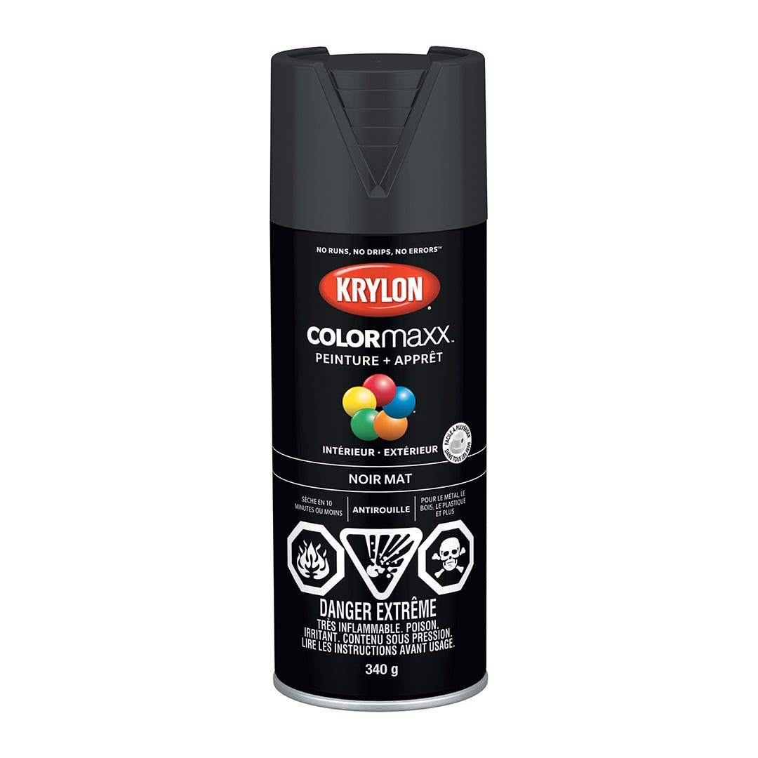 Spray Paint, Flat black, 340 g