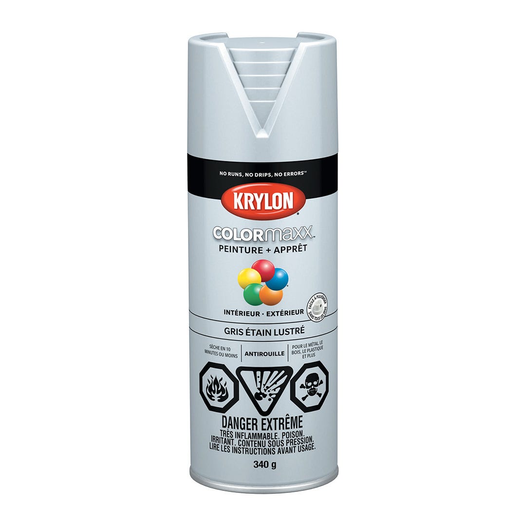 Spray Paint, Grey Gloss Pewter, 340 g