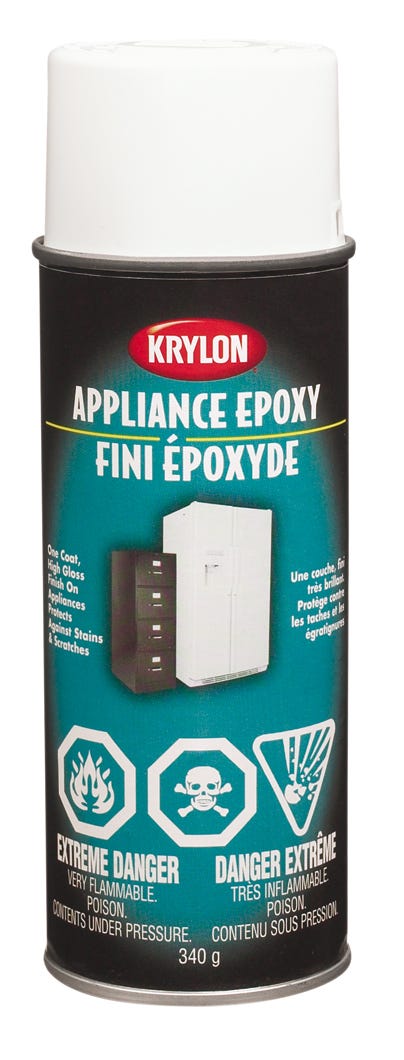 Spray Paint for Appliance Epoxy, Special Purpose, White, 355 g
