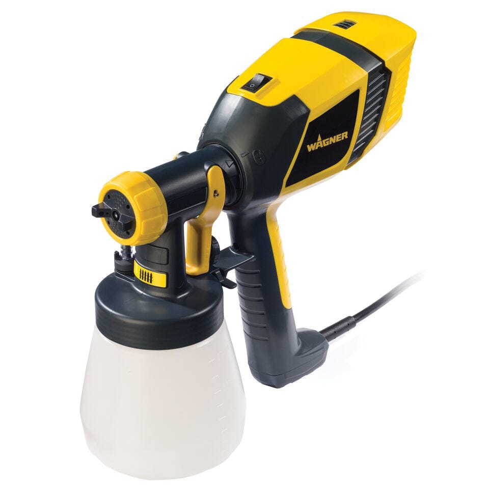 Spray paint gun control stainer