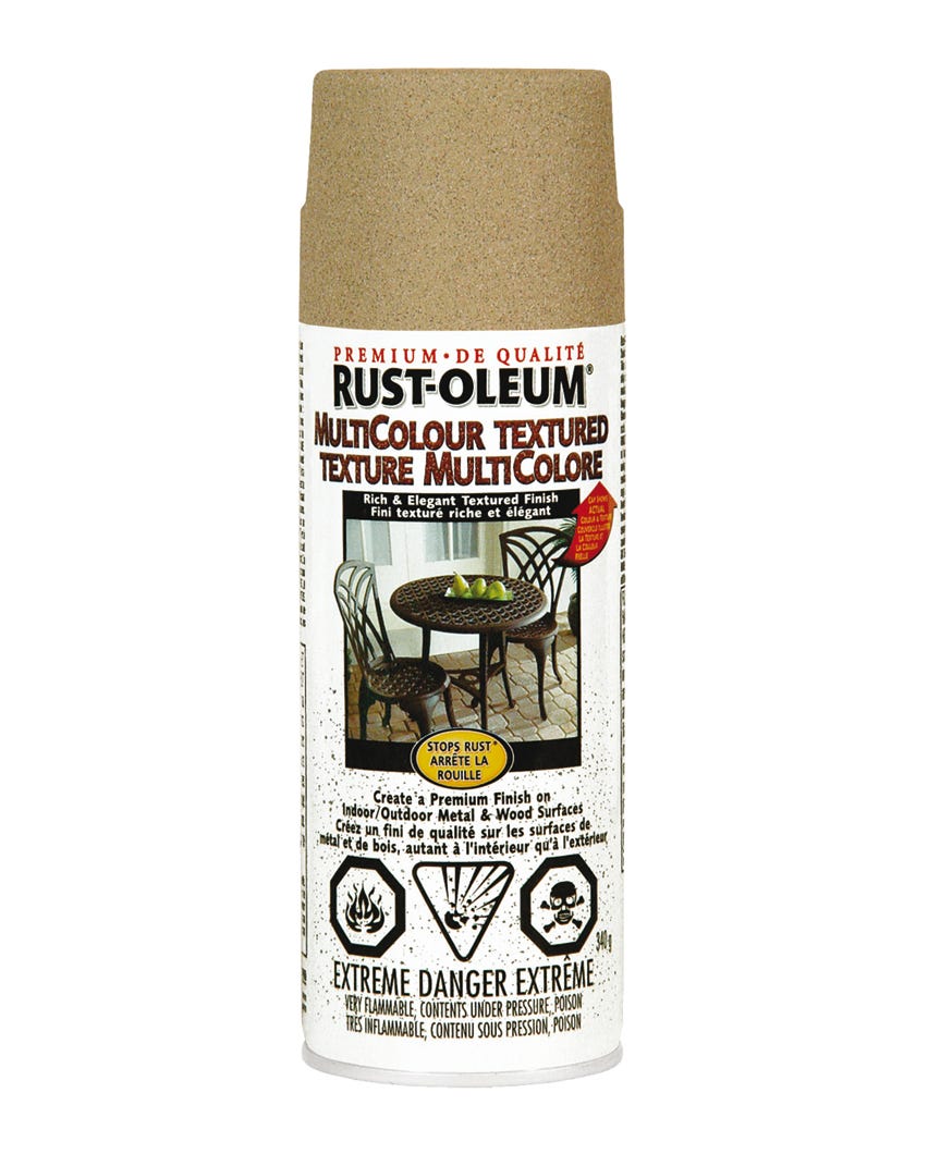 Spray Paint Indoor/Outdoor Multicolor Textured for Metal and Wood, Desert Bisque, 340 g