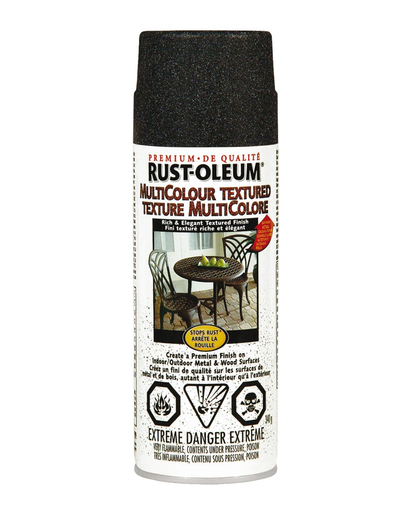 Spray Paint Indoor/Outdoor Multicolor Textured for Metal and Wood, Aged iron, 340 g
