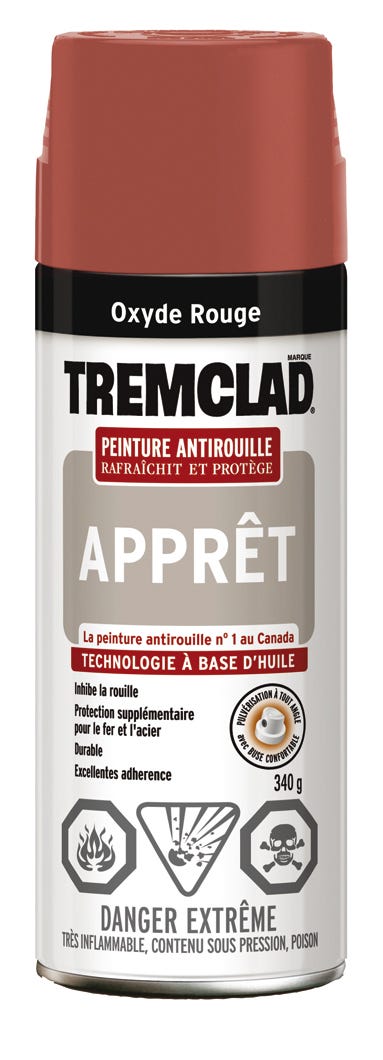 Spray Primer/Anti-Rust Paint Oil-Based, Red Oxyde, 340 g