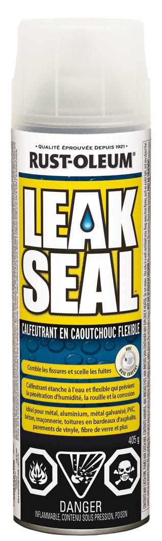 Spray Rubber Sealant, Flexible High Performance, Clear