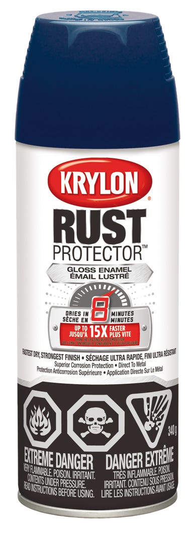 Spray Rust Paint, Gloss Enamel, Navy Gloss, 340 g
