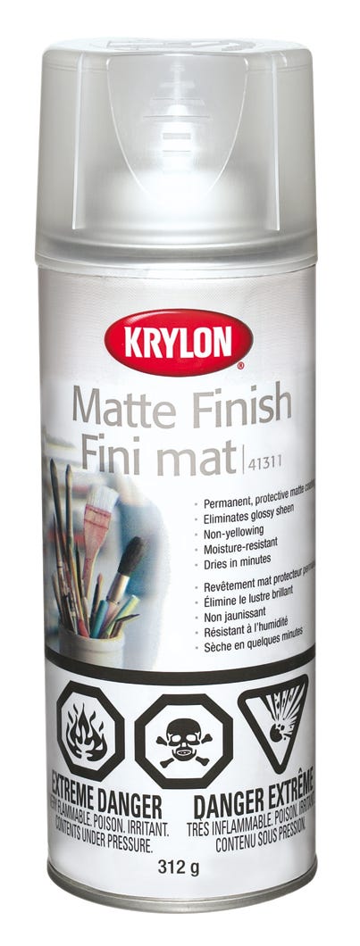 Spray Varnish Permanent Protective Matte Coating, 312 g