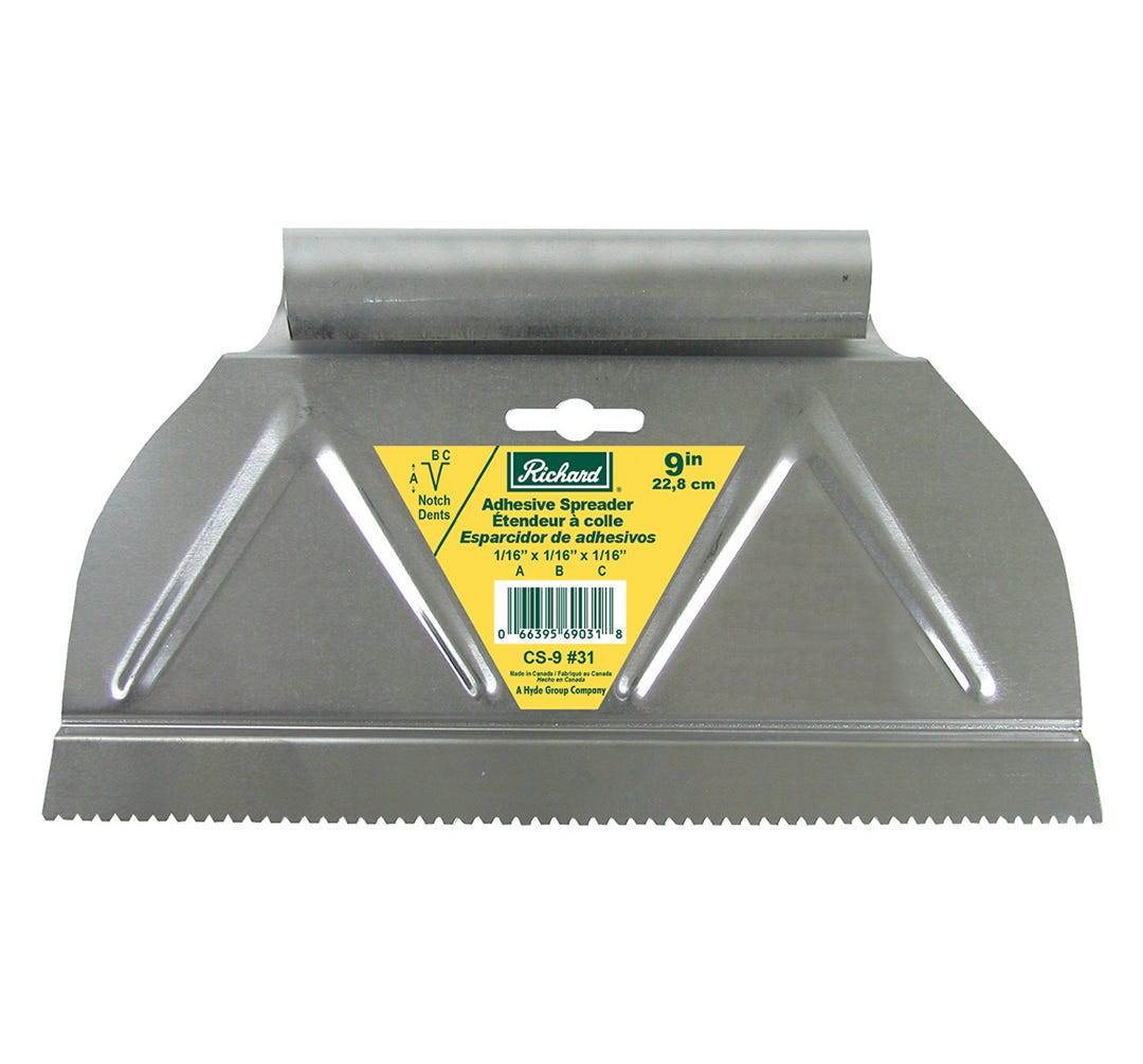 Spreader Adhesive, V Notch