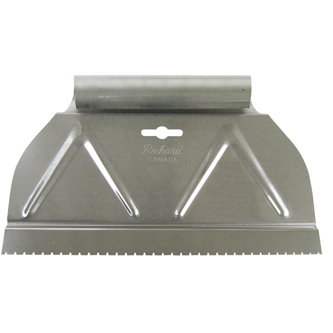 Spreader Adhesive, V Notch 9-in. X 1/16-in.