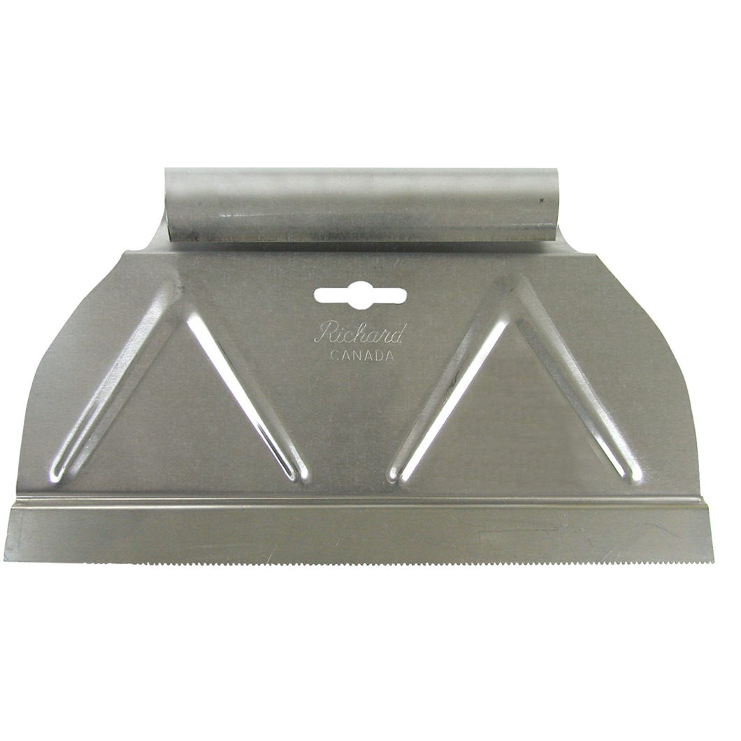 Spreader Adhesive, V Notch 9-in. X 1/32-in.