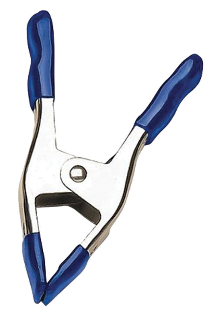 Spring Clamp in Metal with Soft-grip Pads, 2-in.