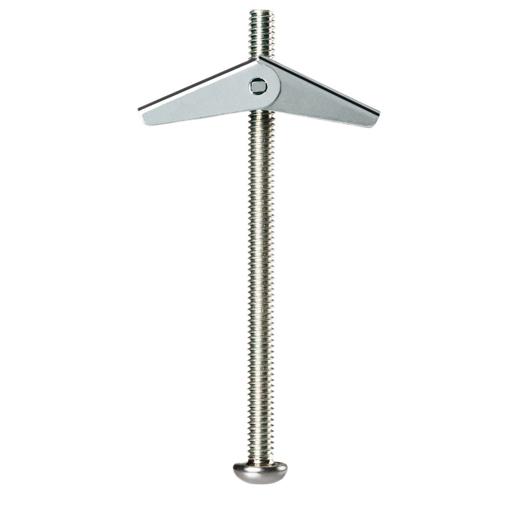 Spring Toggle Bolts for Hollow walls, 3/16 in. + Bolt x 3 in., 25/Pack