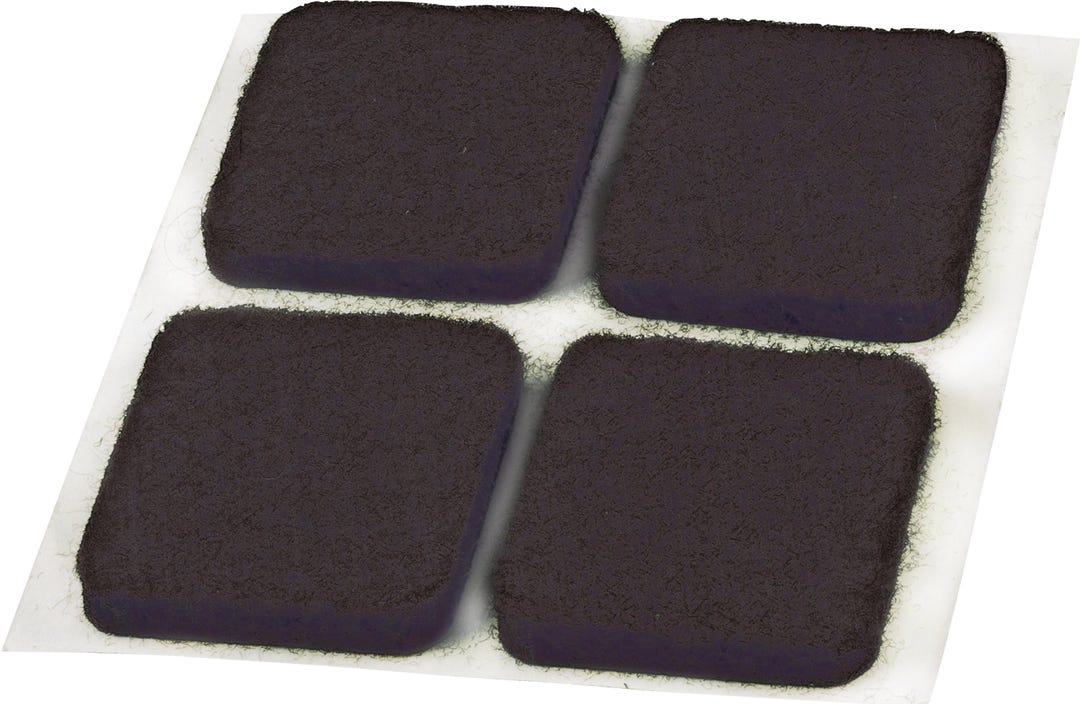 Square felt furniture swivel glide