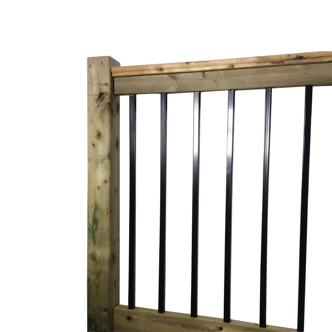 Square balusters for deck railing 36 in