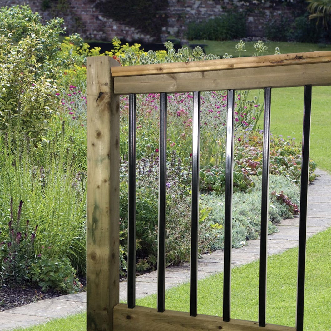 Square balusters for deck railing 36 in