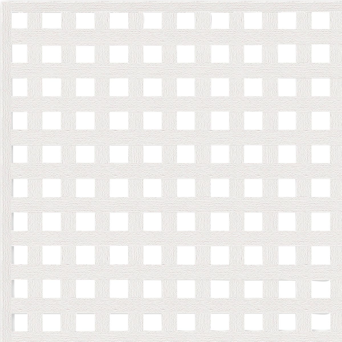 Square privacy, 4x8, white lattice