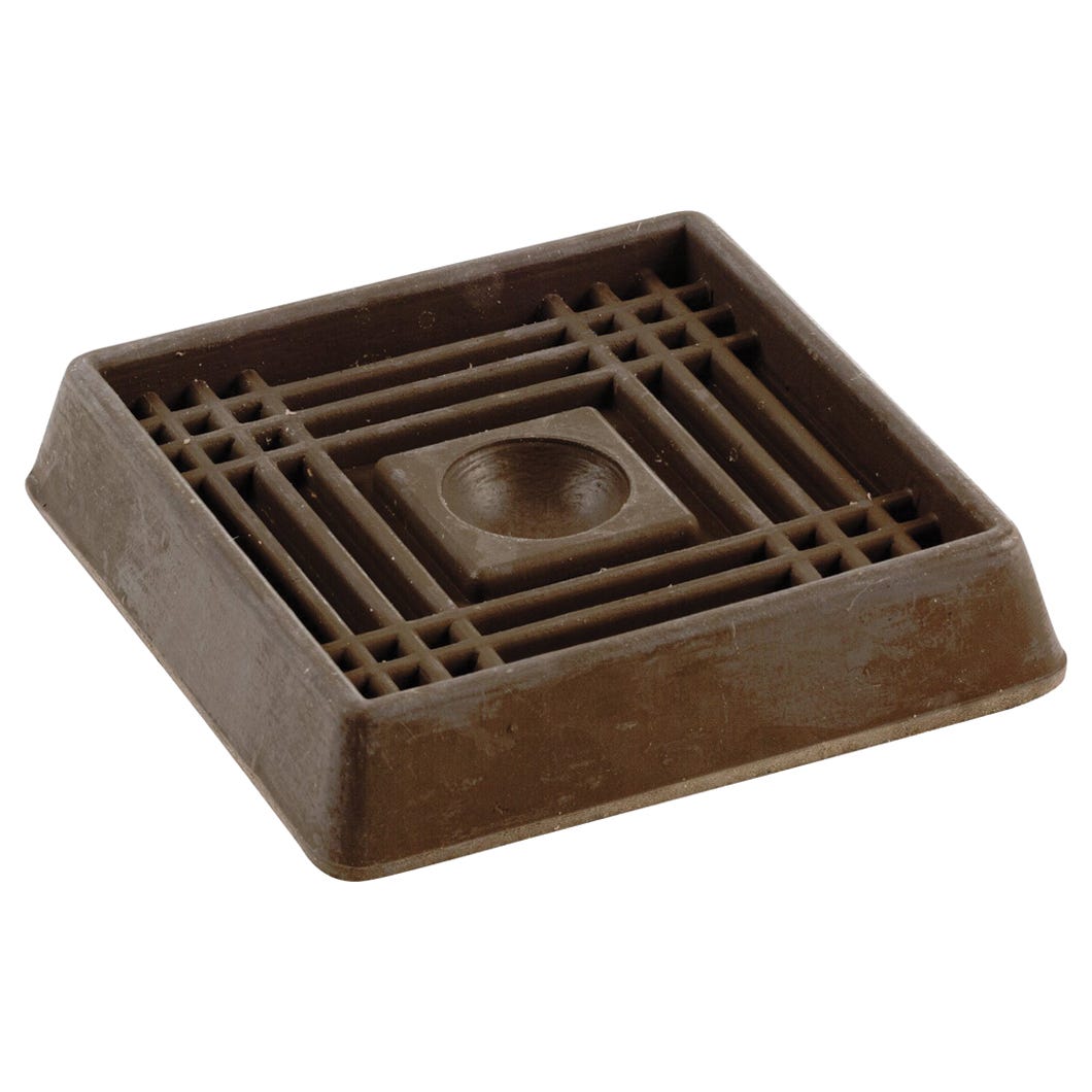 Square rubber furniture cup