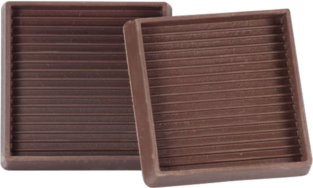Square rubber furniture cup