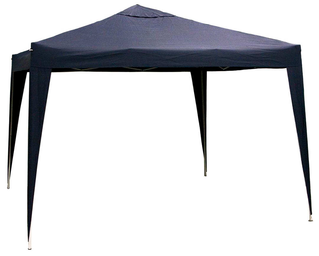 Stadium Sun Shelter Folding-in. Steel/Polyester 10-ft. X 10-ft., Blue