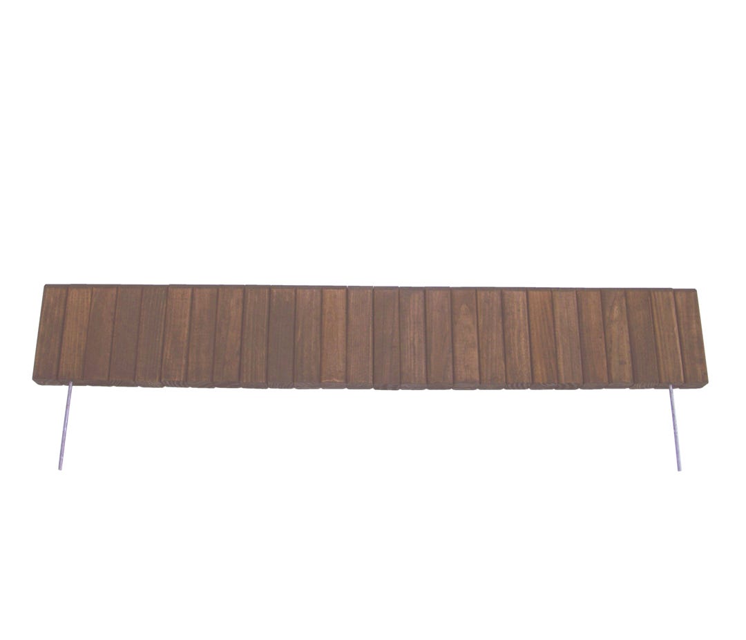 Brown Wooden Lawn Edging, Brown