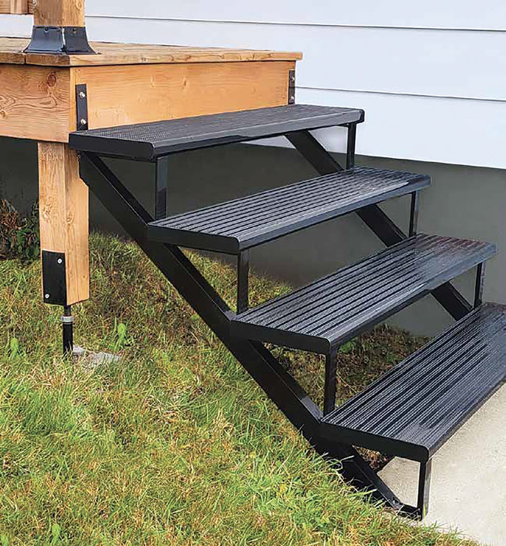 Stair Frame-in. Steel, 4 Steps