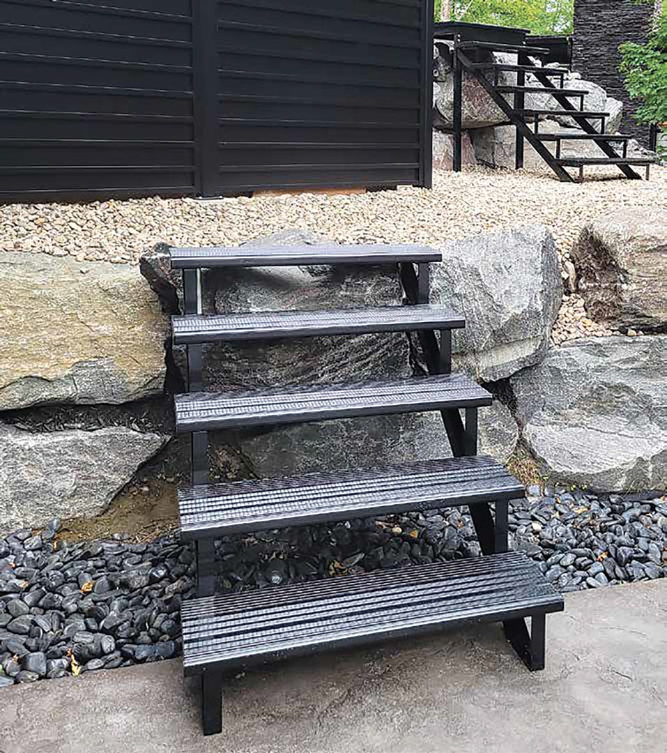 Stair Frame-in. Steel, 5 Steps