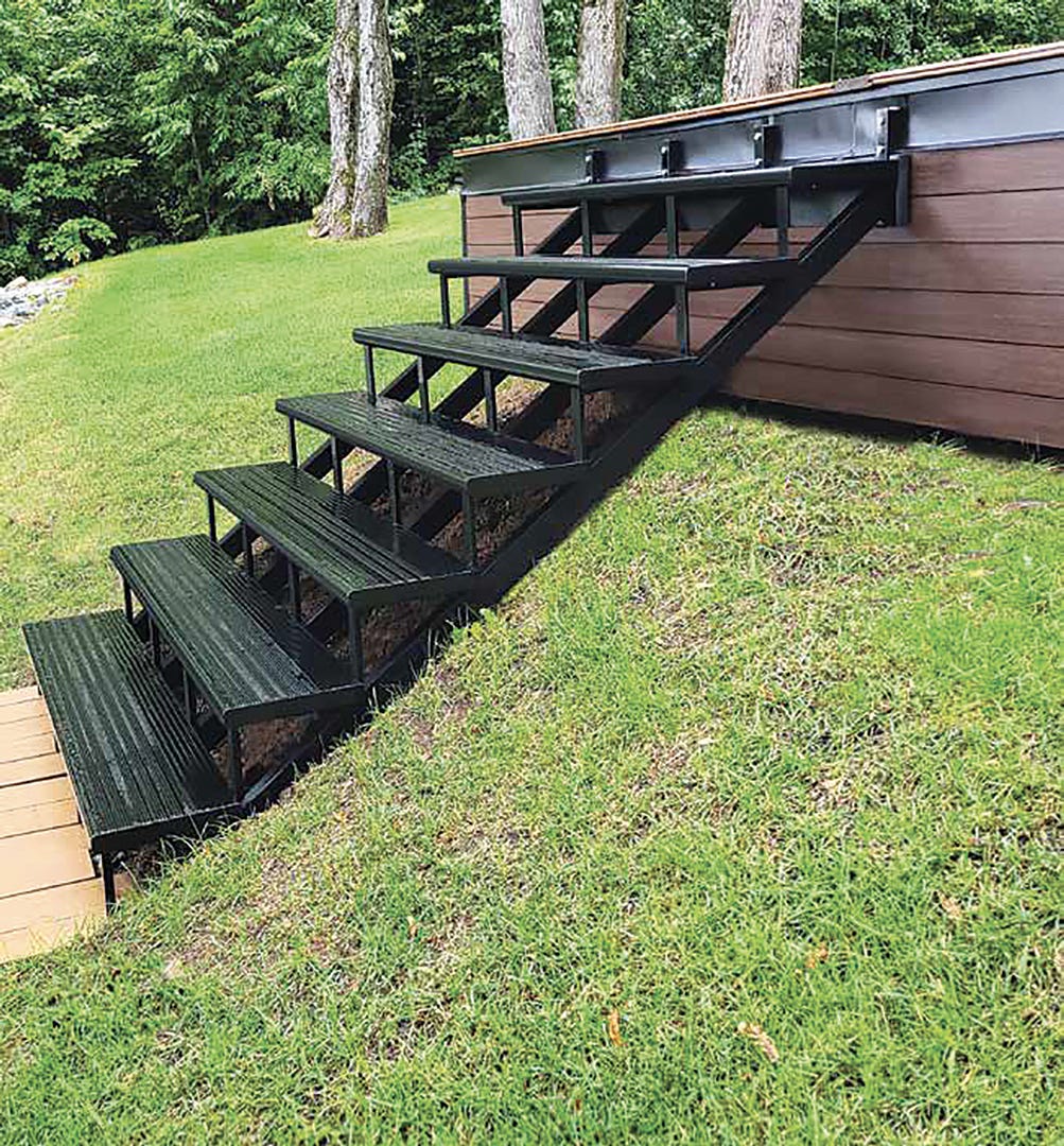 Stair Frame-in. Steel, 7 Steps