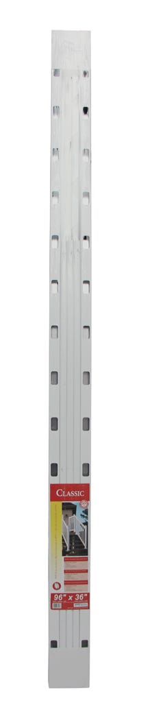 Stair railing section in pvc with brackets 96 in x 36 in