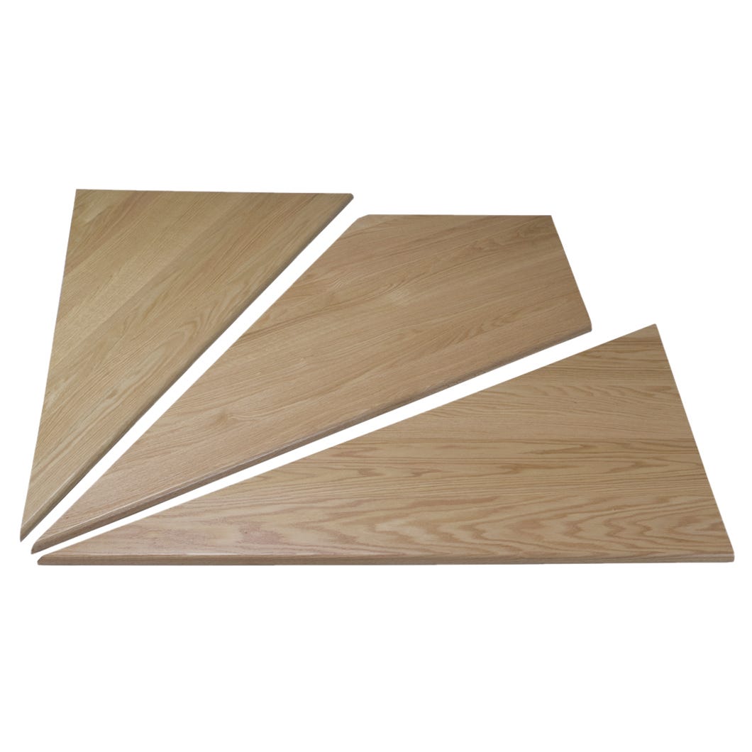 Stair Tread 3 Angle-in. Oak, Left 42-in.