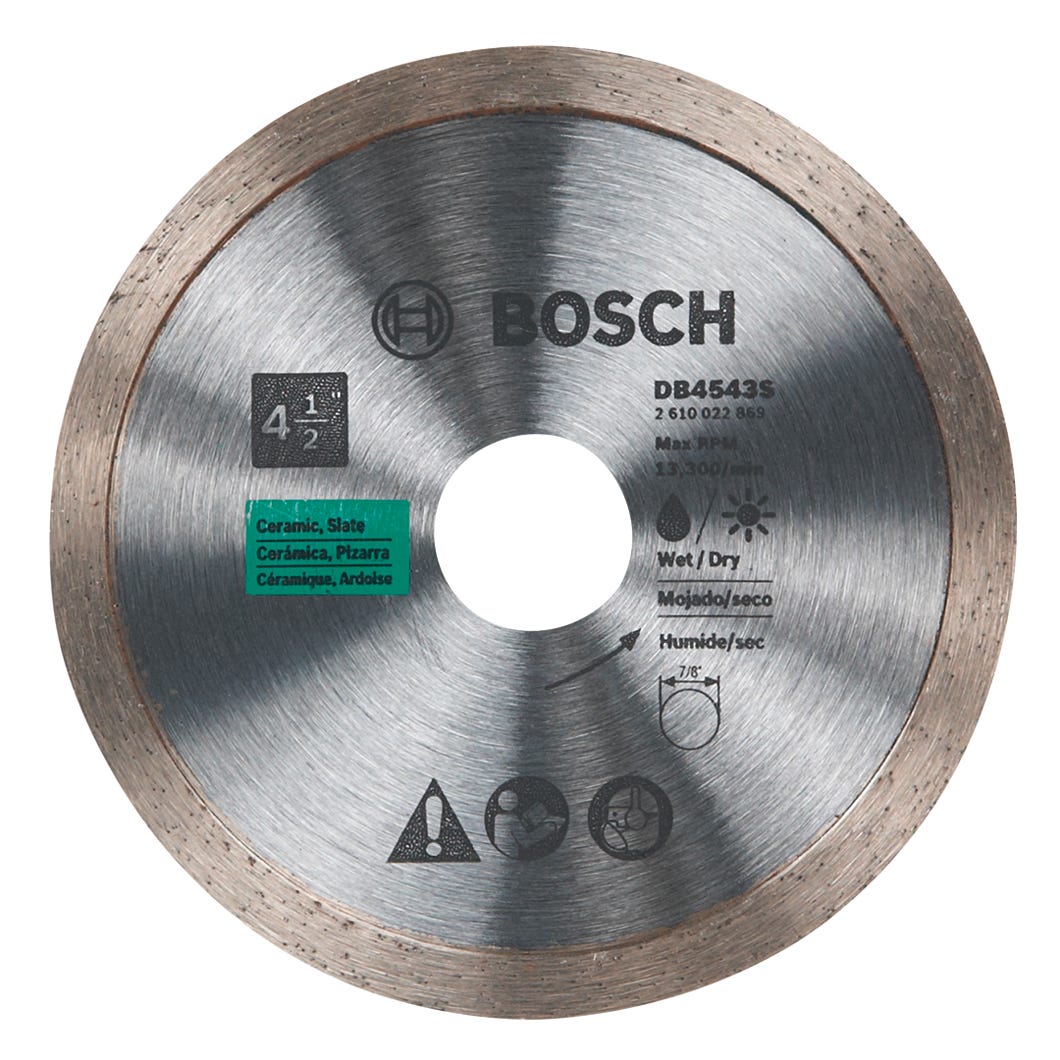Bosch DB4543S 4.5" Standard Continuous Rim Diamond Blade