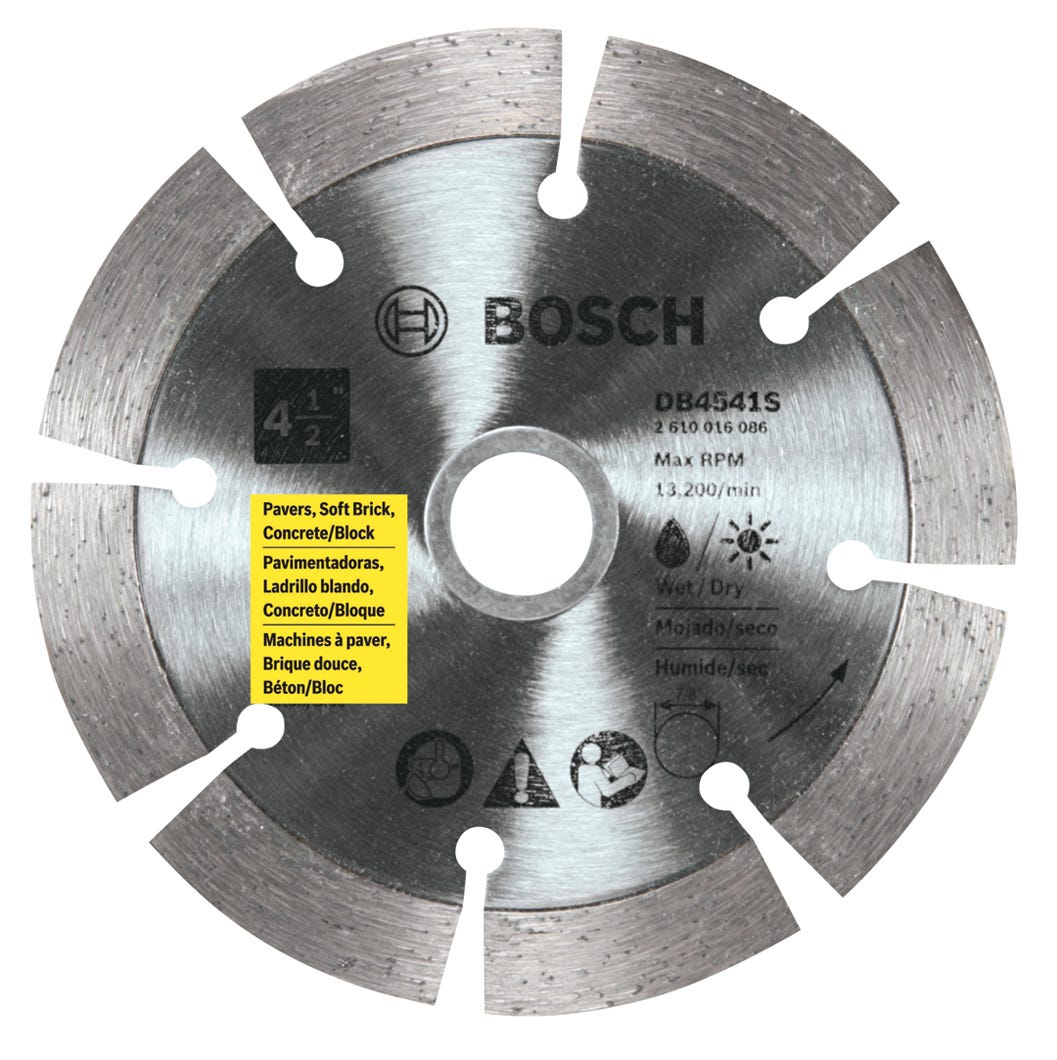 Bosch 4 1/2" Standard Segmented Rim Diamond Blade