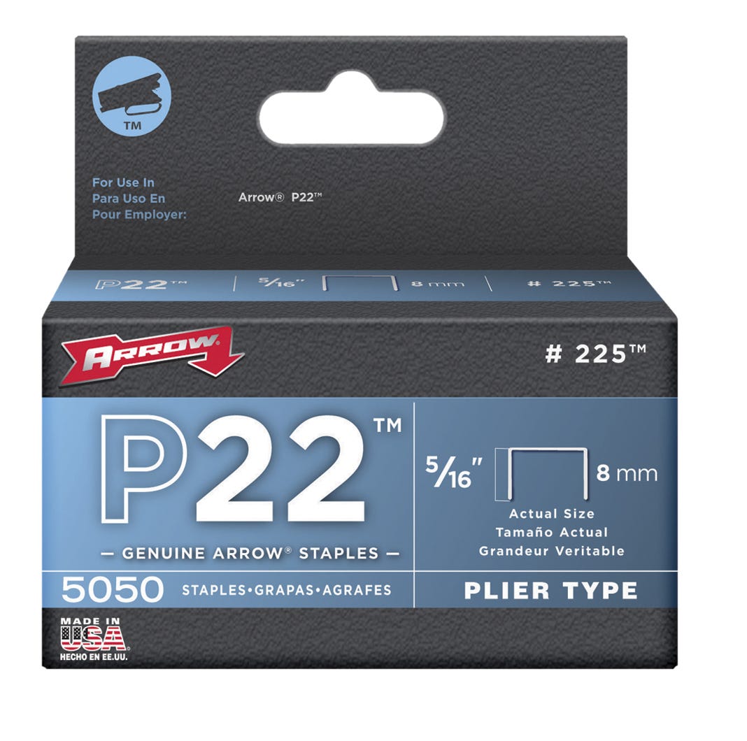 Staples Light Duty, Plier Type, 5/16-in.
