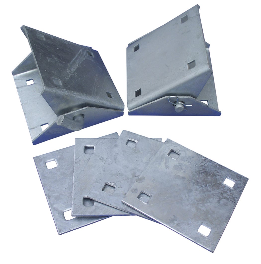 Dock Edge Galvanized Steel Stationary Connector Kit