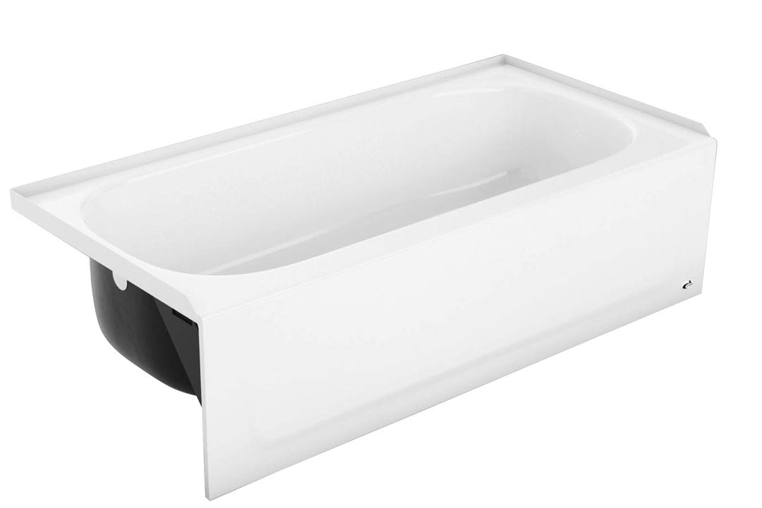 Steel Bathtub, Left Drain