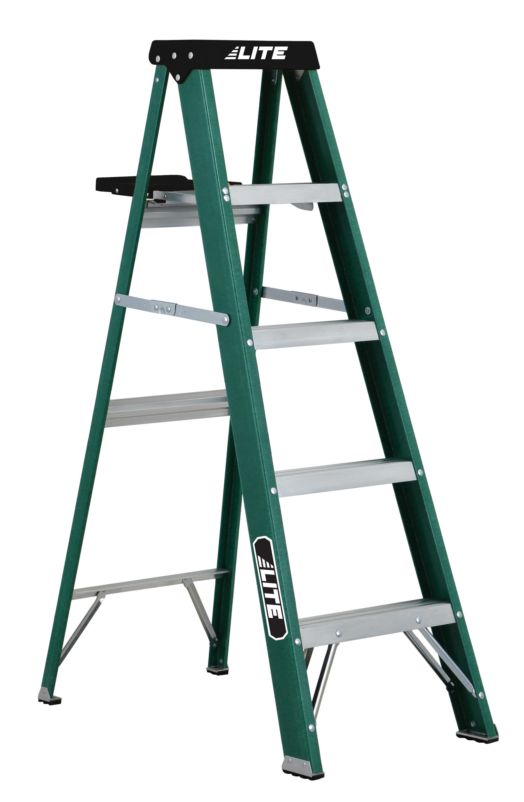 LITE Heavy Duty 5' Fiberglass Step Ladder, Grade 2