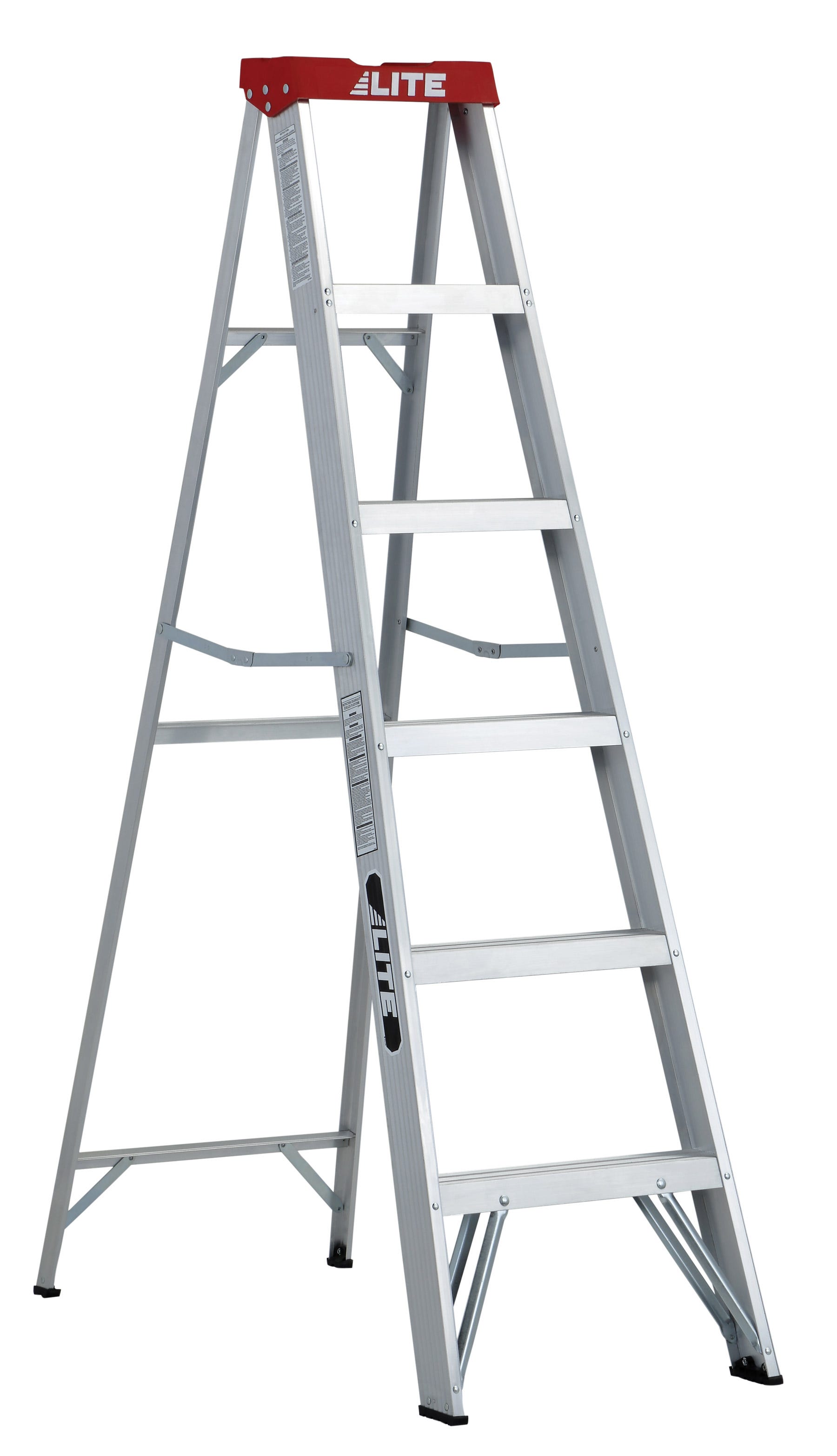 LITE Aluminum Step Ladder, 6', Grade 3