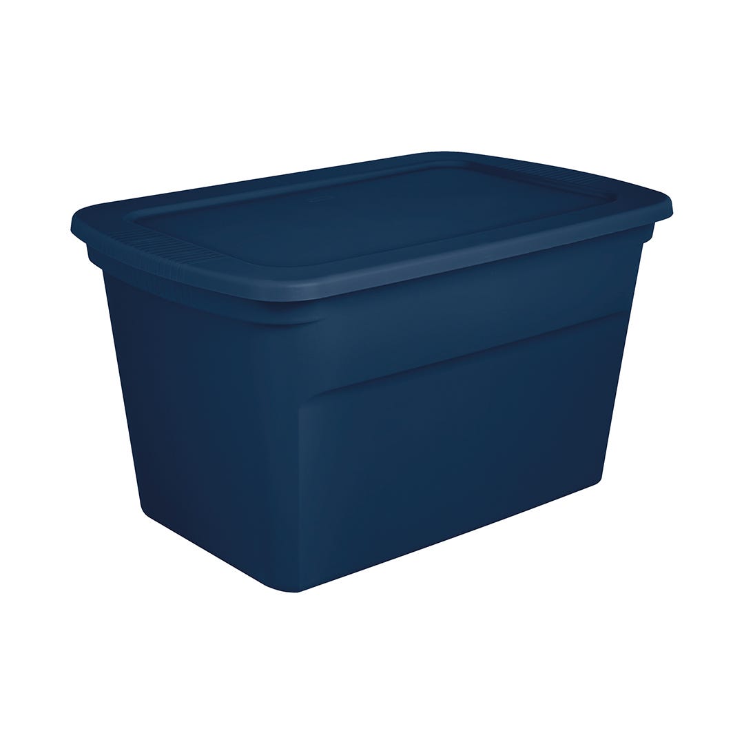 Storage Bin In Plastic With Lid, 114 L