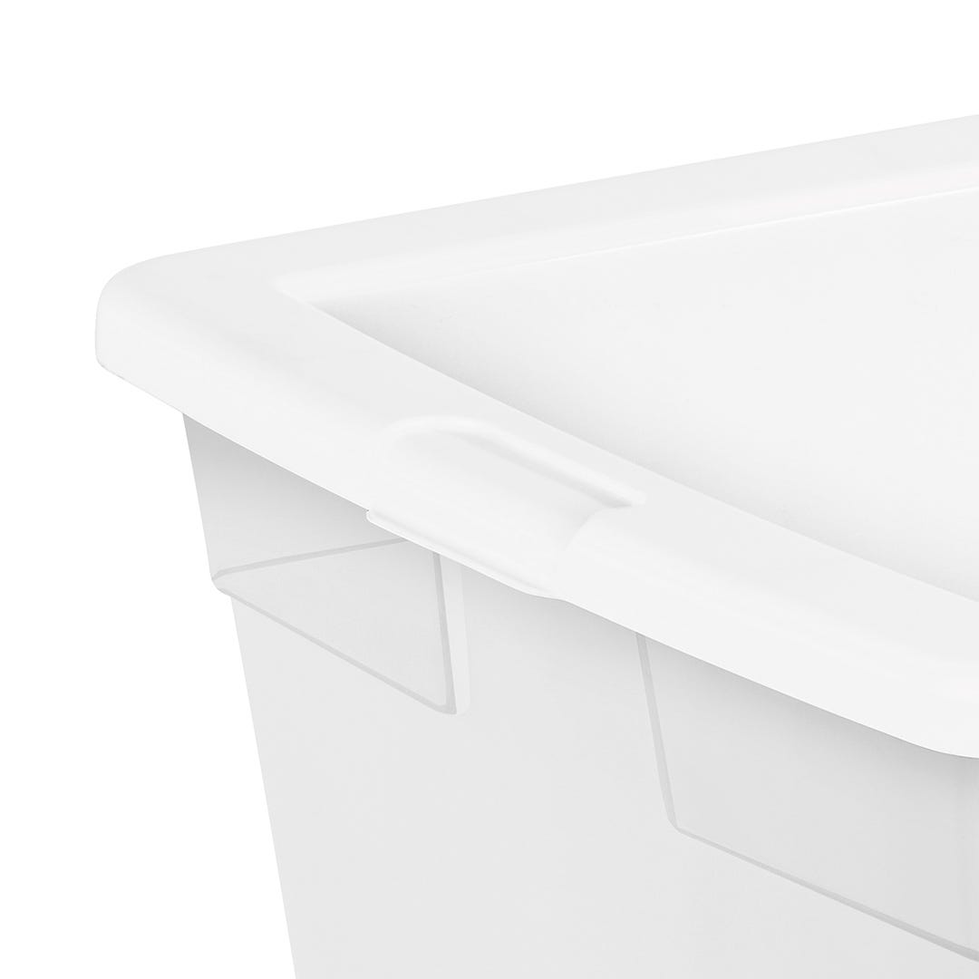 Storage Bin In Plastic With Lid, 85 L