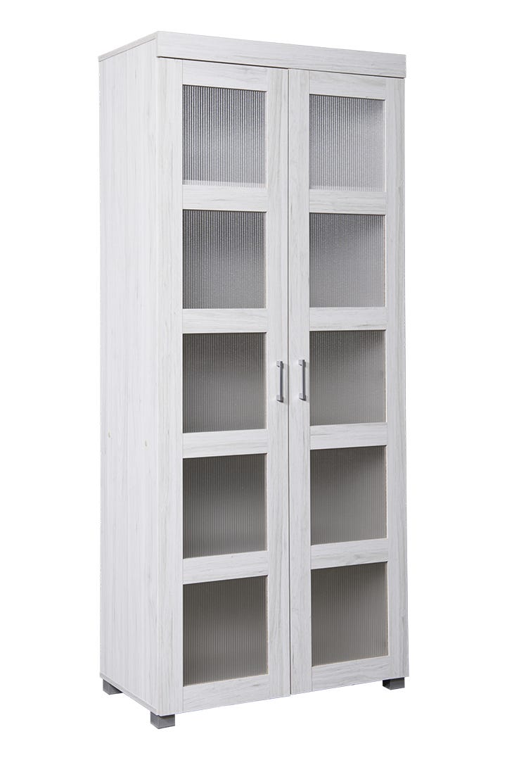 Savannah 2-door pantry, Weathered White, 31,5 in. x 16 in. x 72.5 in.