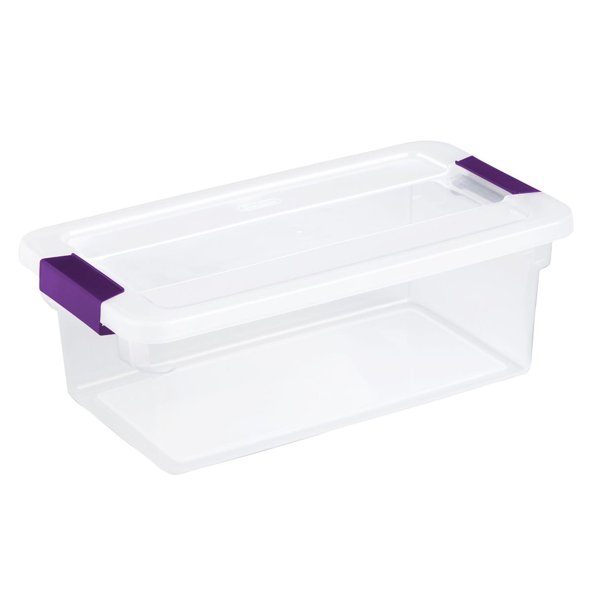 Storage tote with latch lid