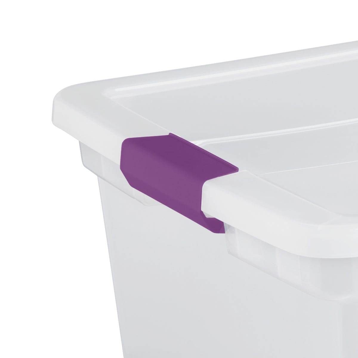 Storage tote with latch lid, 13.25-in. X 16.375-in. X 23.62-in.