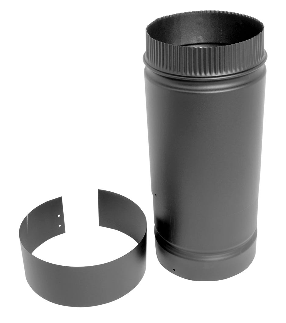 Double Wall Adjustable Stove Pipe, 7-in. X 12-in. to 18-in.