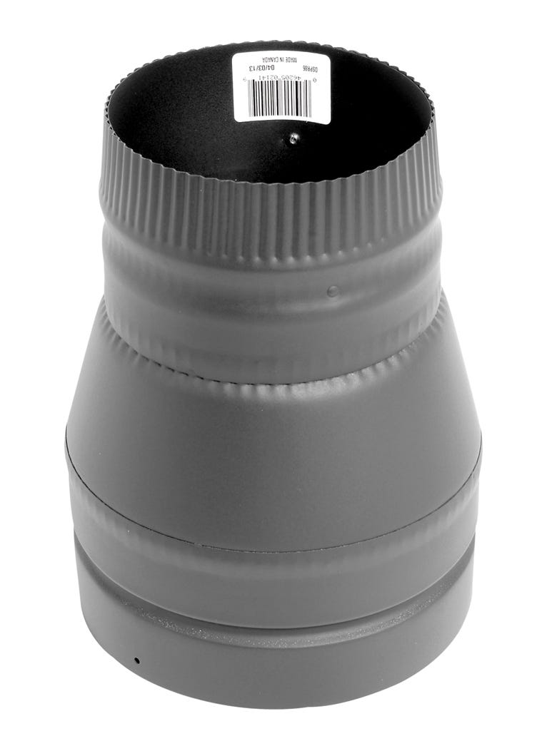 Double Wall Stove Pipe, Reducer, 7-in. to 6-in.