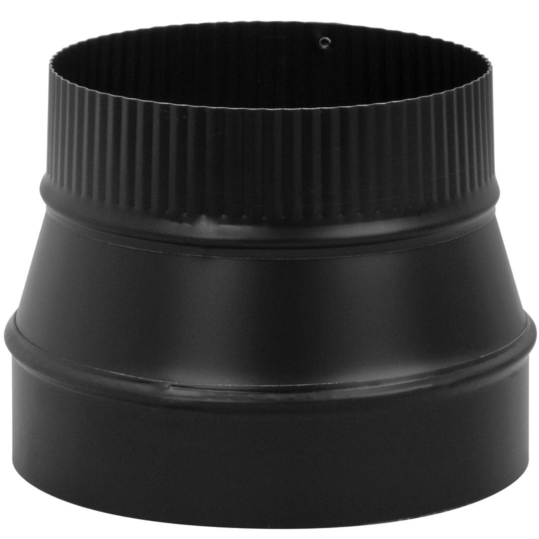 Stove Pipe Reducer/Small End Corrugated, 24 Ga, 6-in. X 5-in.