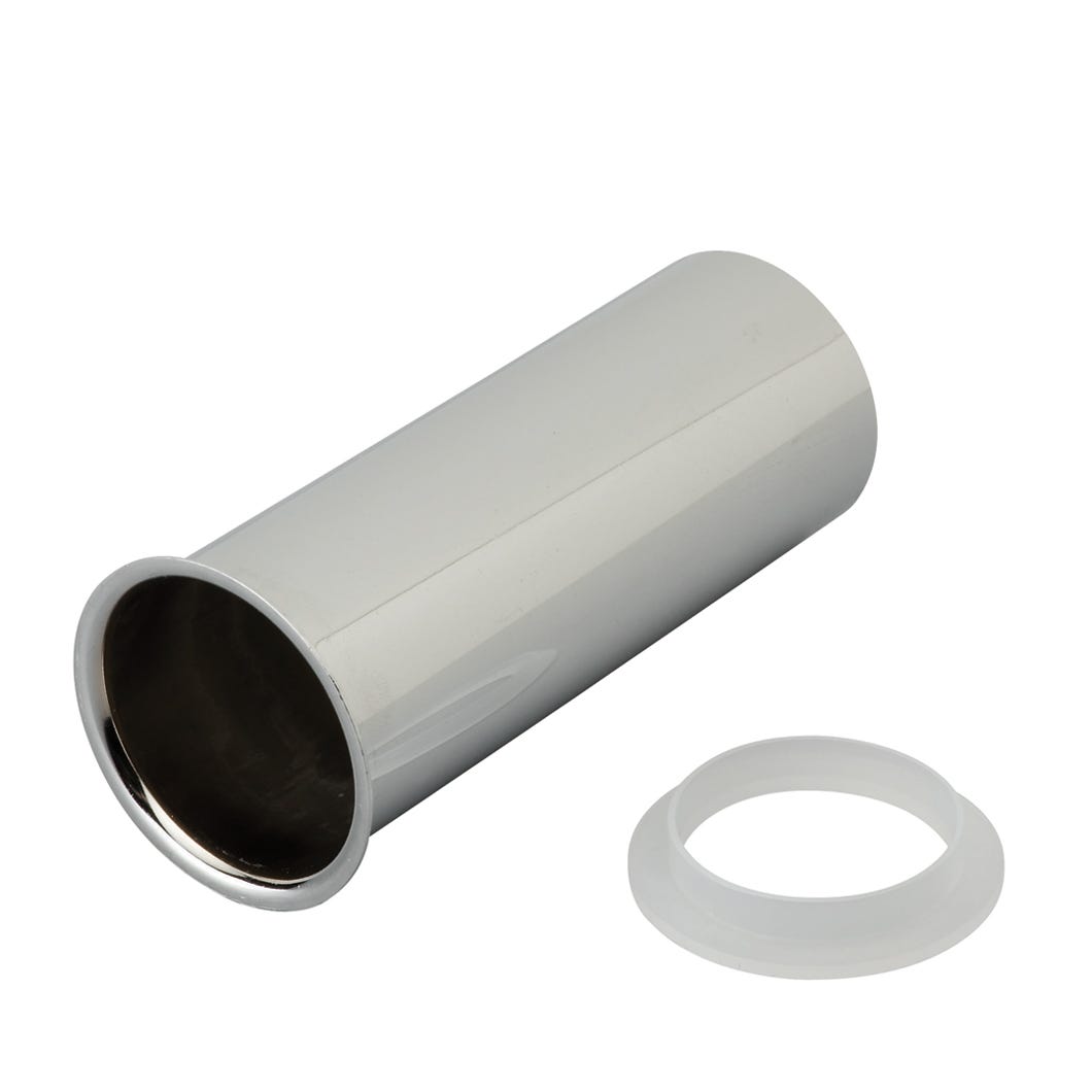 Straight connector flanged tailpiece