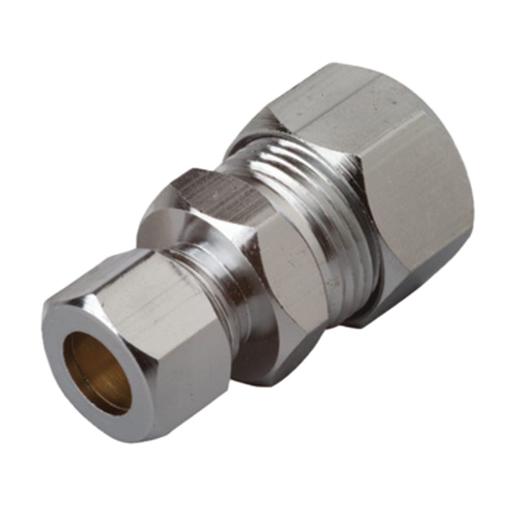 Straight Union Connector, 3/8-in. Comp X 5/8-in. Comp