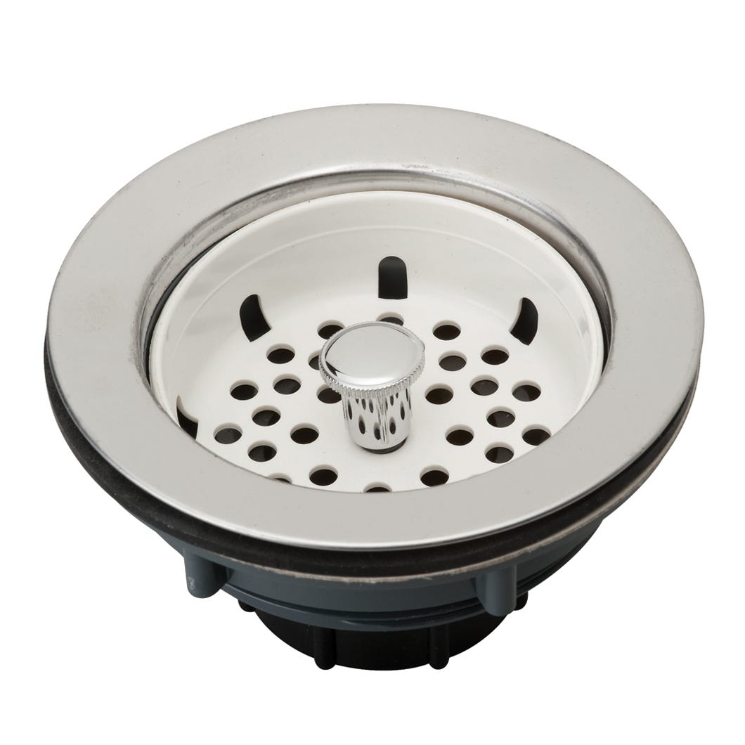Strainer basket for kitchen sink
