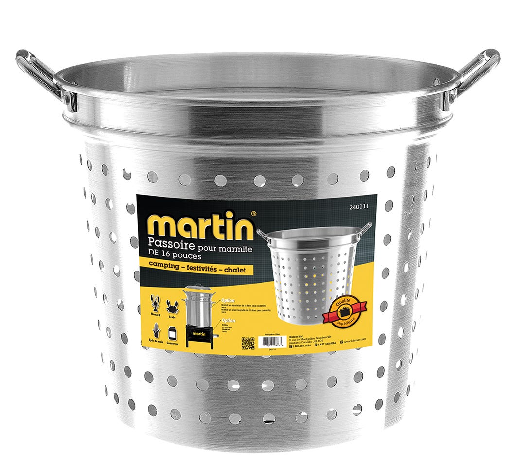 MARTIN Aluminium Pot Strainer, 50 L